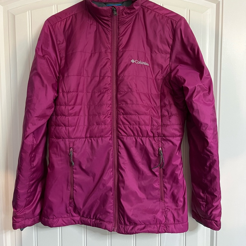 Columbia Magenta Full-Zip Jacket‎ woman’s size small